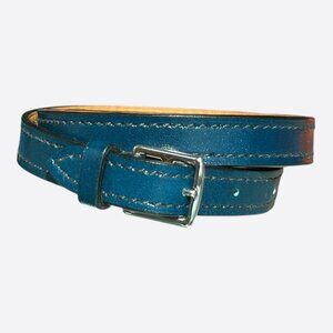 Hermes Blue Swift & Palladium Hardware Etriviere Double Tour Bracelet